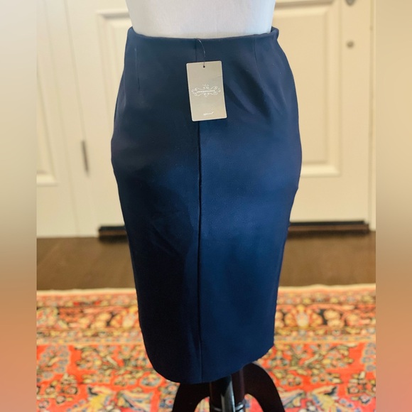 Bailey 44 Navy Astin Wrap Skirt- NWT - Picture 6 of 9